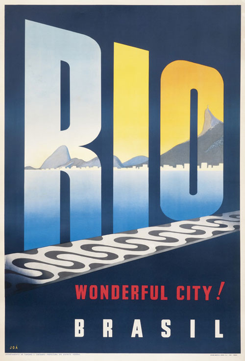 Rio a wonderful city - vintage travel posters