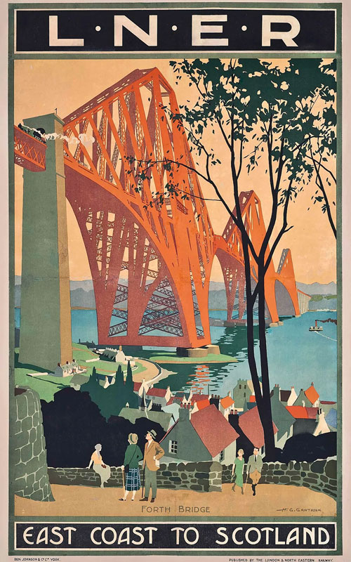 East Coast to Scotland poster - Henry George Gawthorn