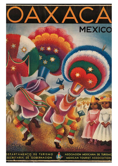 Oaxaca - Miguel Covarrubias vintage travel posters