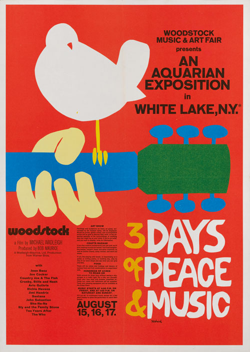 Woodstock - Typography in posters