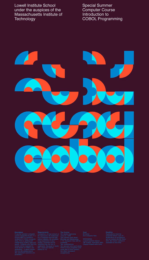 Typography in posters - cobol