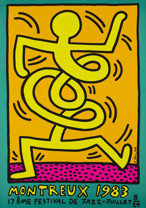 Keith Haring Montreux Festival 1983 -Entertainment posters