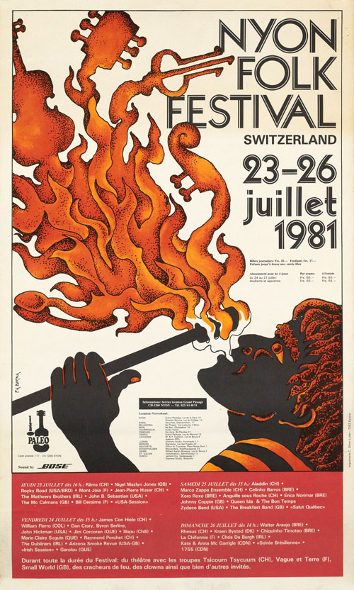 Nyon folk festival - Entertainment posters